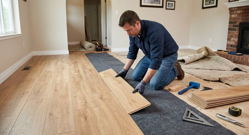 Laminate Floor Remodeling in Fredericksburg, VA