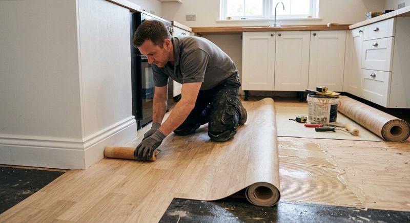 Sheet Linoleum Installation in Arlington, TX
