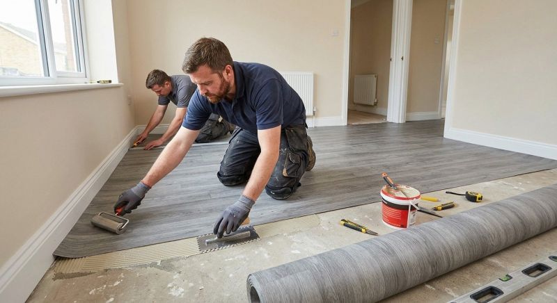 Sheet Linoleum Installation in New Braunfels, TX