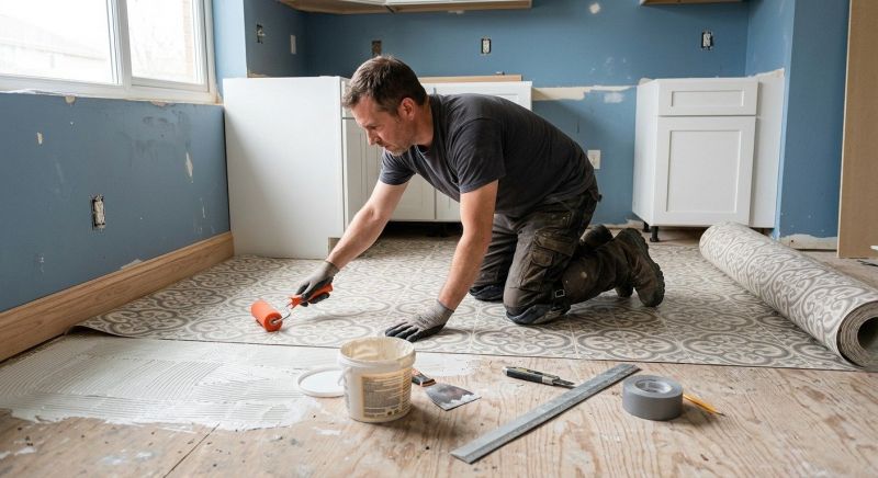 Sheet Vinyl Installation in Denton, TX